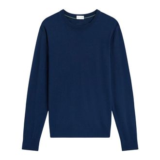 Pal Zileri Wool Crew Neck Jumper - male - Pal Zileri - Round-neck Knitwear - Blue - 4XL - Knitwear
