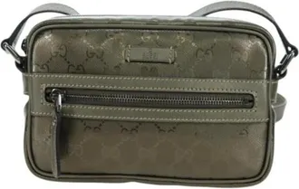 Gucci Vintage, unisex, Grijs, ONE Size, Pre-owned Vintage Cross Body Bag