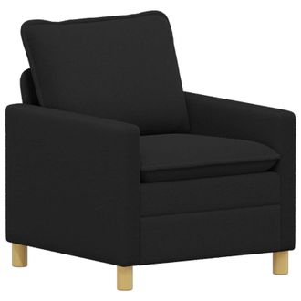 vidaXL Sof&aacute; Negro 76 X 81 X 87,5 Cm Tela Vidaxl