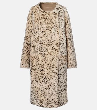Toteme Printed shearling coat