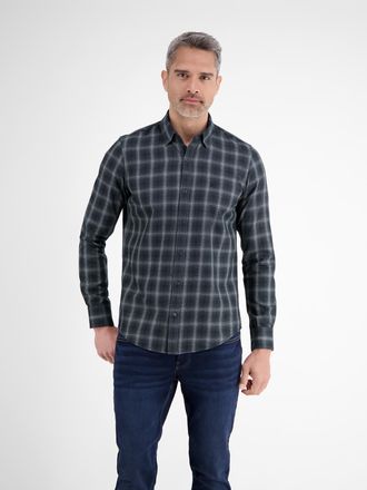 Lerros Karohemd LERROS LERROS Karohemd f&uuml;r Herren - zeitlos, vielseitig und stilvoll, Herren, Gr. XXL, Normal- und Kurzgr&ouml;ssen, blau (classic navy), 97% Baum