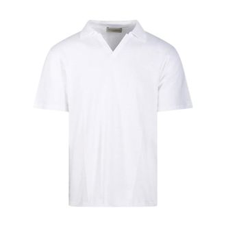 Officine Générale Polo Shirts, male, White, Size: M Simon Polo Shirt