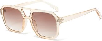 Generic Large Frame Womens Driving Sunglasses Outdoor Mens Commuter Sun Glasses(Clear)