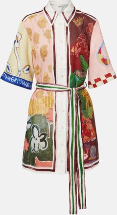 Alemais Al&eacute;mais x MLAK Tangible Love linen shirt dress