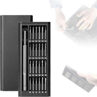 OEM Juego De Destornilladores Magn&eacute;ticos De Edici&oacute;n Mejorada 24 En 1, De Alta Calidad, En Caja, Apto Para Iphone, Ipad, Ordenador Y Port&aacute;til (negro)