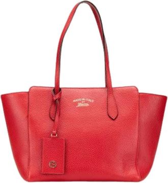Gucci Pre-owned Tote Bags, female, Red, Size: ONE SIZE Pre-owned The Swing Tote Bag