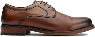 Sole Mens Crafted Level Derby Shoes - Tan Leather - Size UK 12