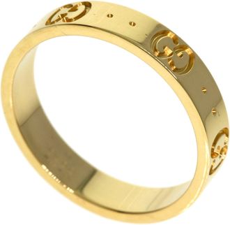 Gucci Icon Yellow Gold (18K) Band Ring (Pre-Owned)
