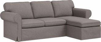 vidaXL Sof&aacute; Taup&eacute; 215 X 138 X 80 Cm Tela Vidaxl