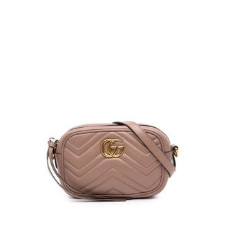 Gucci Pre-owned Gucci Mini GG Marmont Matelasse Calfskin Crossbody Ladies X5SOHPRUW9Z96JXK