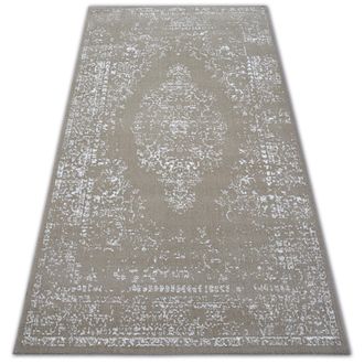 RugsX Rugsx - Alfombra Sense Micro 81261 Vintage Beige/blanco Beige 80x150 Cm