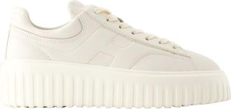 Hogan H Stripes Sneakers - Hogan - Leather - Beige