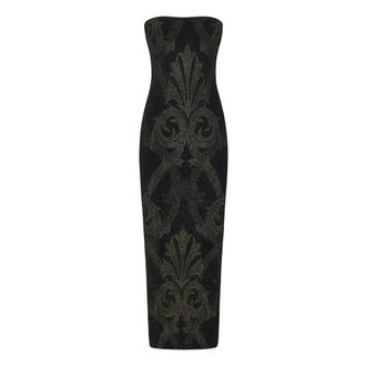 Wolford Zwarte Jacquard Jurk Elegant Gelegenheidskleding - Dames - Feestkleedjes - Zwart - S - Wol - Kleedjes