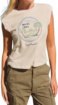 Sundry Hotel Luna Muscle Tank In Oyster