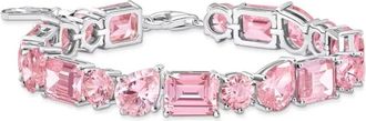 Thomas Sabo Tennis Armband met 20 Zirkonia Stenen - Dames - Armbanden - Roze - ONE Size - Accessoires
