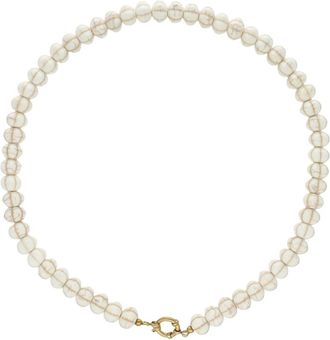 Notre-V Alba Necklace - Dames - Kettingen - Wit - ONE Size - Linnen - Accessoires
