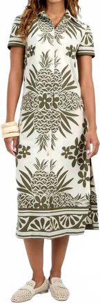 Trina Turk Abba Dress In Green Oasis