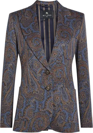 Etro Paisley-jacquard Blazer - Multicoloured - 42 (UK10 / S)