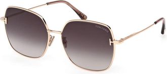 Tom Ford Ladies Black Square Sunglasses FT1250-K 33B
