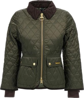 Barbour Beadnell Fitted Quilted Jacket - Dames - Winterjassen - Groen - XS - Katoen - Jassen