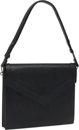 Saint Laurent Tweedehands leren handtassen - Dames - Vintage Handtas - Zwart - ONE Size - Leer - Vintage