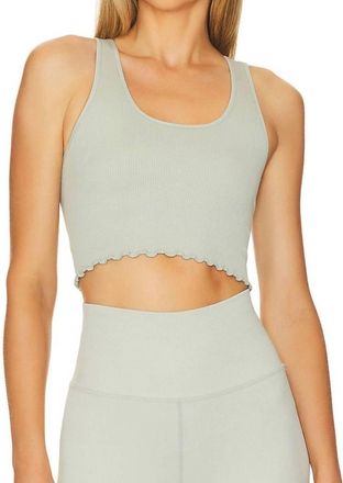 Spiritual Gangster Amor Crop Tank In Sage