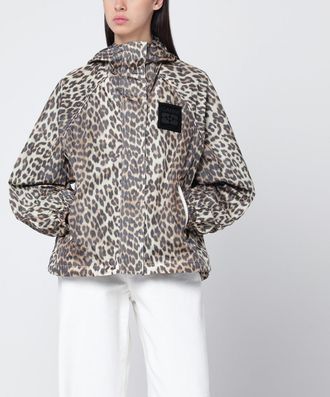 Ganni Jacket With Leopard Prin