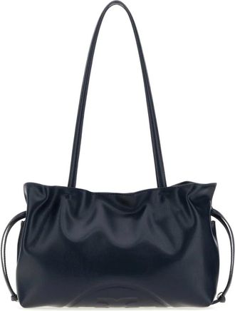 Tory Burch Kleine Ella Drawstring Tote - Dames - Schoudertassen - Blauw - ONE Size - Katoen - Tassen