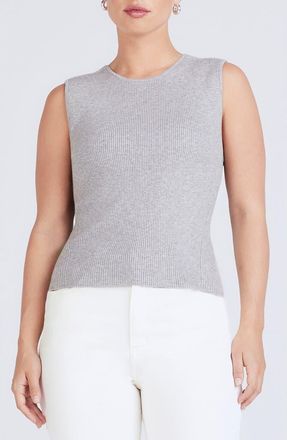 Derek Lam Ariana Rib Knit Muscle Tank Sweater in Marl Grey at Nordstrom Rack, Size Xx-Large
