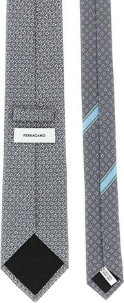 Ferragamo Chicca Necktie - Gray