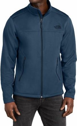 The North Face Ridgewall Soft Shell Full Zip Jacket In Blue
