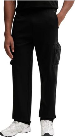 Emporio Armani Katoenen Blend Cargo Broek - Heren - Sweatpants - Zwart - L - Katoen - Broeken