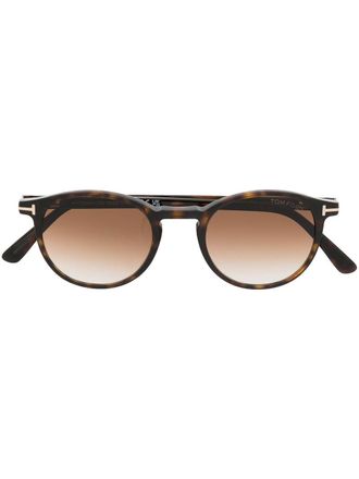 Tom Ford Eyewear Occhiali da sole tondi - Marrone