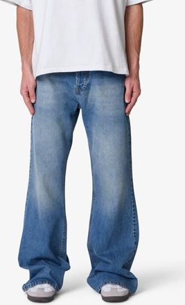 mnml Kick Flare Jeans in Washed Blue at Nordstrom, Size 32