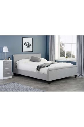 Birlea Stratus Bed in Grey | Size: Double