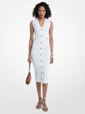 Michael Kors Stretch Knit Midi Dress
