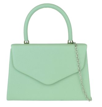 Girly HandBags Womens Plain Handle Clutch Bag Small Mint
