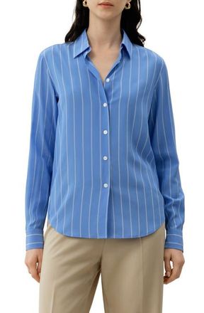 LilySilk Amalfi Striped Shirt at Nordstrom, Size X-Large