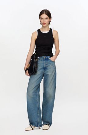 Ganni Blue Izey Jeans in Tint Rigid Denim - Size 24W/33L Organic Cotton