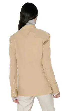 Bottega Veneta Gathered Detail Shirt - Brown