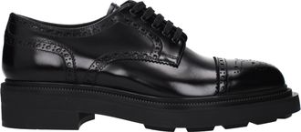 Prada mannens Derbyleer zwart