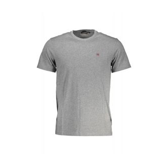 Napapijri T-Shirts, male, Gray, Size: 3XL T-Shirts