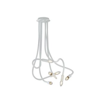 Netlighting LOVER 6 Light Multi Arm Semi Flush Ceiling light White 100x120cm | Size: 100x120 cm