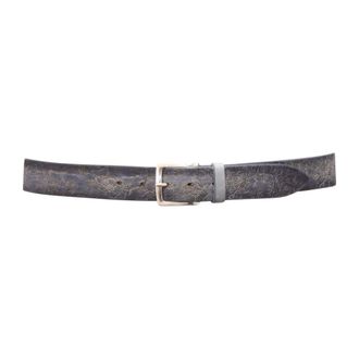 Orciani 08089 Leren Riem - Heren - Accessoires - Blauw - Maat: 110 CM Leer