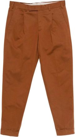 Pantaloni Torino Heren, Broeken, Bruin, Maat: XL Katoen