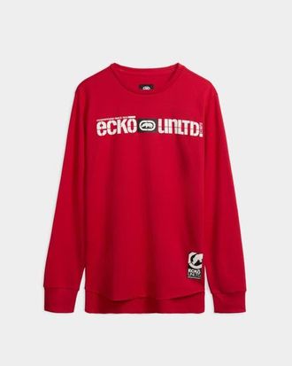 Ecko Legacy Thermal Long Sleeve Shirt in Red at Nordstrom, Size Medium
