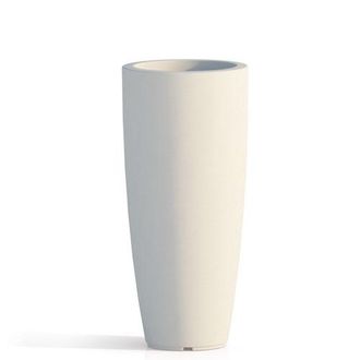 Monacis Monacis - Vaso Alto In Resina Stilo Round H 70 Cm. Vari Colori - Colore: Bianco