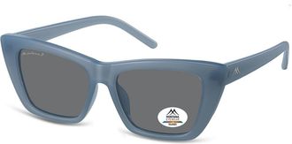 Montana Eyewear MP64 Polarized MP64E Womens Sunglasses Blue Size 53