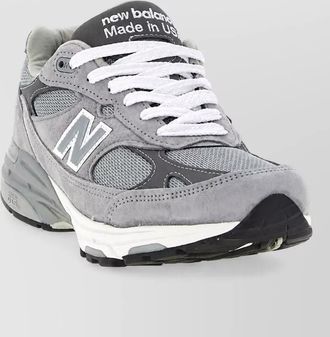 New Balance suede and mesh low-top sneakers