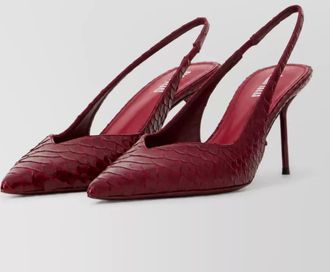 PARIS TEXAS leather slingback mules